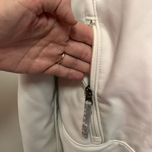 Columbia Ivory Soft Shell Fleece Lined Full Zipper Jacket Size 3X - Picture 7 of 16